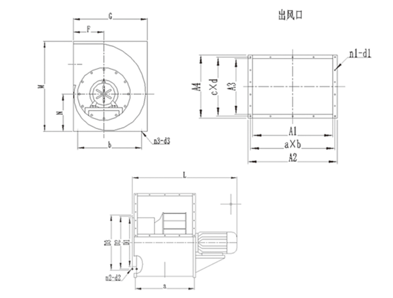 低噪聲廚房專(zhuān)用離心通風(fēng)機(jī)